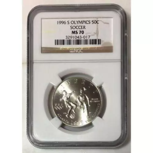1996 S Olympics 50c Soccer NGC MS70  ***Rev. Tye's***  #301789