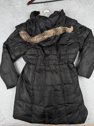 Eddie Bauer Jacket Girls 2XL XXL Black Puffer Goose Down Insulated Hooded Poly - Picture 12 of 14