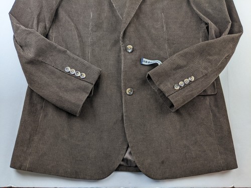 NEW Dockers Corduroy Sport Coat Blazer Jacket Men 42 L Brown 2-Btn Lined C3 - Picture 8 of 8