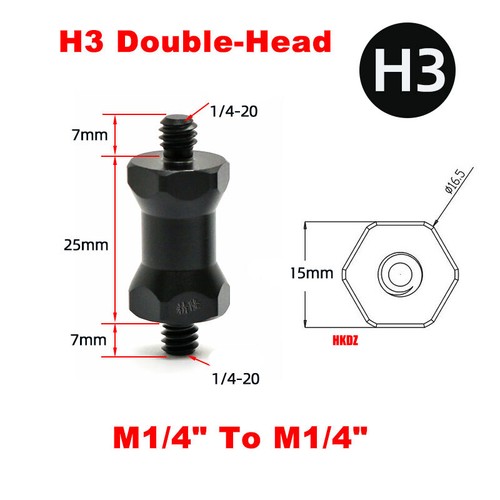 H3~9 Aluminium Alloy Lamp Stand Light Bulb Holder Hex Stud Screw Adaptor Fitting - Picture 9 of 15