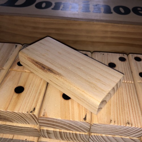 Juego de dominó grande de madera en caja de madera - Ideal para fiestas o jardín, etc. - Imagen 4 de 15