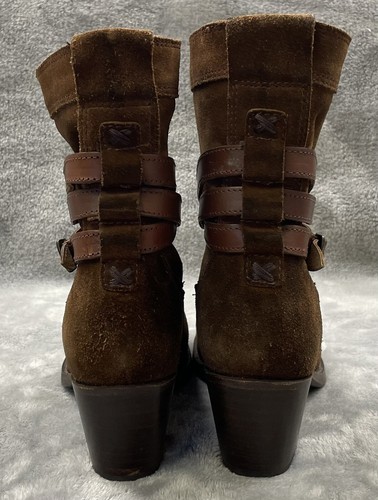 FRYE Women’s Brown Suede Boot Size 6 - Picture 3 of 10