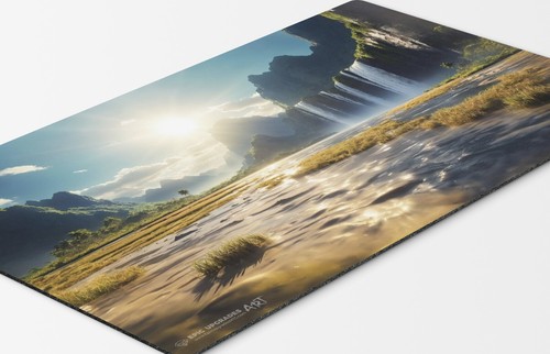 Flooded Strand Playmat - 24"x14" Azorius Magic the Gathering MTG Land Mana Gift - Picture 4 of 7