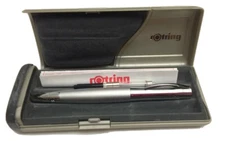 Vintage Rotring Initial Data Fountain Writing Pen 48006 New R504016 Silver NOS