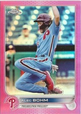 2022 Topps Chrome Alec Bohm Pink Refractor SP Philadelphia Phillies