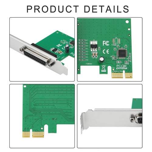 Parallel Port DB25 LPT Printer PCI-E Express Card Converter Adapter Low Profile - Picture 5 of 15