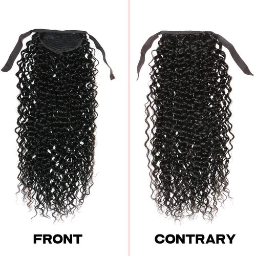 Clip de cabello humano suave recta cola de caballo 100 % real Remy en extensiones 80 g - Imagen 5 de 13