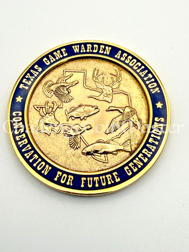 Moneta sfida colore oro F57 Texas Game Warden Parks & Wildlife Department - Foto 2 di 2