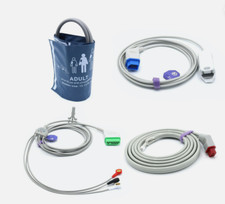 Nihon Kohden Compatible Accessories Bundle - Cuff, Hose, SpO2, ECG