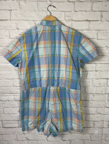 GAP Womens Plaid Short Sleeve Romper Size 16 - Picture 3 of 4