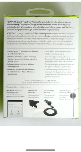 Bracketron PwrUp 10W Qi Fast Wireless Charge Dash Car Mount for iPhone 13/12/11 - Picture 2 of 2