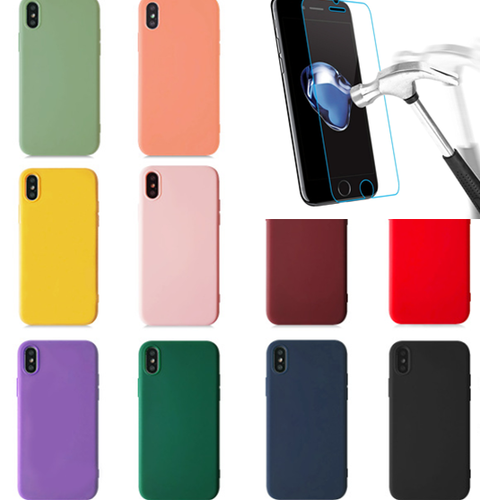 Coque Compatible avec iPhone 7/8/SE 20 Coque de téléphone Coloré +1 verre trempé - Photo 1 sur 23