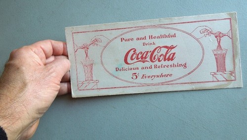 Vintage Antique 1913 COCA COLA Original Advertising AD Ink BLOTTER - Picture 3 of 3