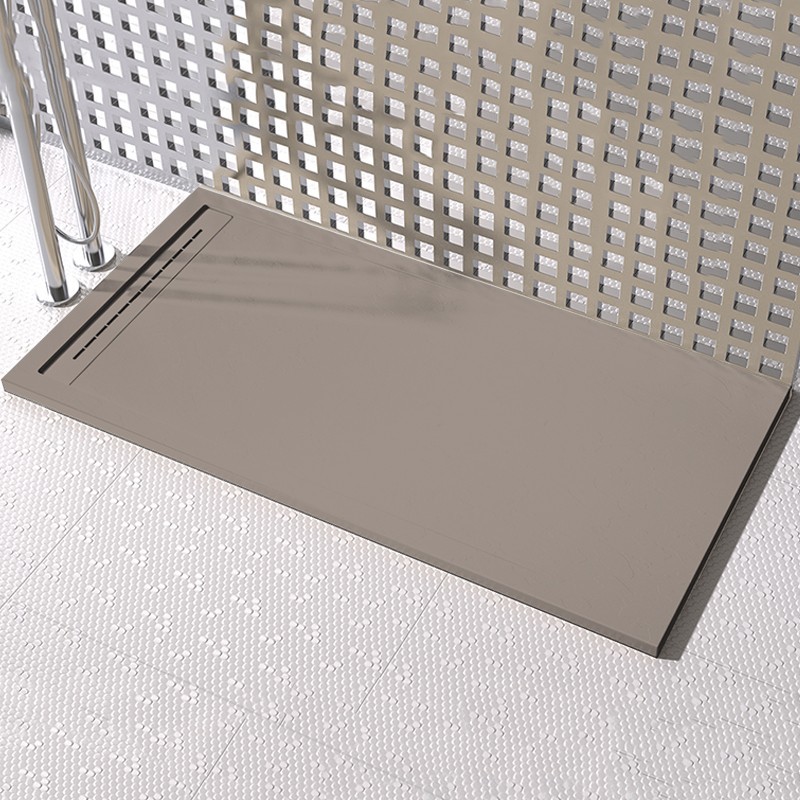 Piatto Doccia PIETRA GRID Ardesia Griglia Laterale Sabbia Mineral Marmo 3cm Piatto Doccia PIETRA GRID Ardesia Griglia Laterale Sabbia Mineral Marmo 3cm