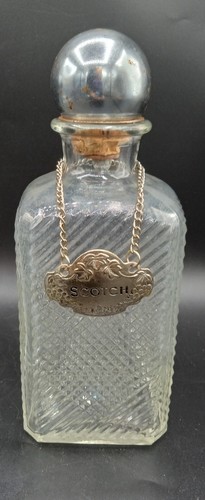 Vintage Vodka & Scotch Decanters,Silver MERCURY CORK STOPPERS Arthur Court Tags - Picture 3 of 15