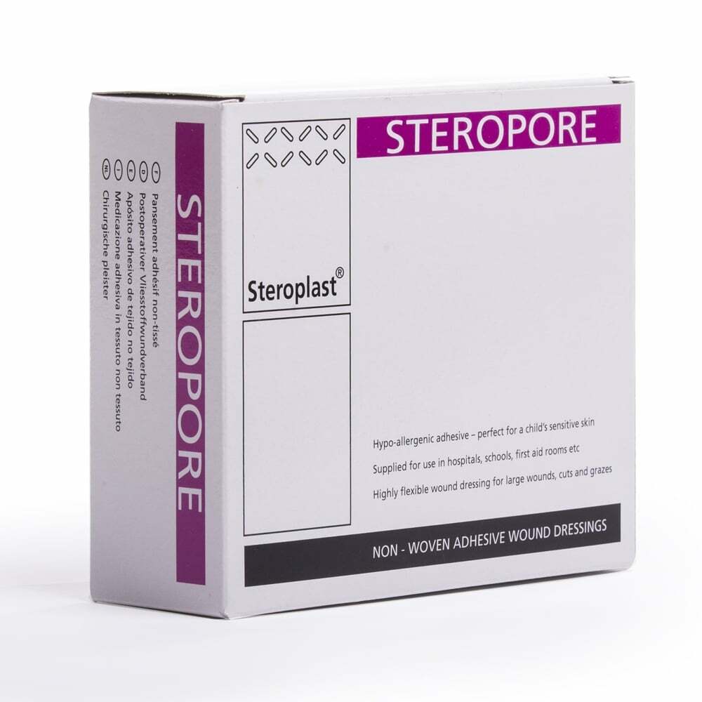 Steropore Adhesive Wound Dressing 8.6 x 6cm Cuts Burns Wounds