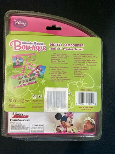 Minnie Mouse Bow-tique Kinder Digital Camcorder Videorecorder 1,5" Bildschirm #39010 - Bild 3 von 4