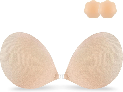 Size B Adhesive Bra Strapless Sticky Invisible Push up Silicone Bra for Backless - Picture 10 of 12