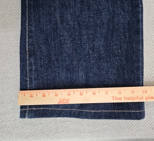 Chams Premium Jeans Men's 38x30 Whiskered Y2K Straight Flap Pocket Wide Leg EUC - Picture 7 of 15