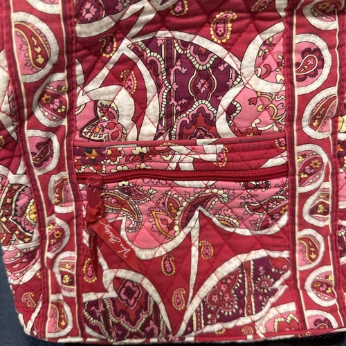 Vera Bradley Full Size Hipster/Shoulder Bag in Retired Rosy Posies w/ ID Case - Picture 4 of 12