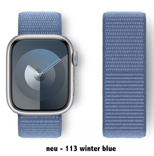 🔥 Nylon Loop Ersatz Armband🔥für Iwatch Apple Watch 38-49 Serie 11 10 9 8-1 SE - Bild 94 von 115