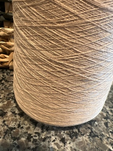 SOFT, Light Brown Cone Peruvian Baby Alpaca/Natural Silk Yarn #0weight 533grams - Picture 2 of 5