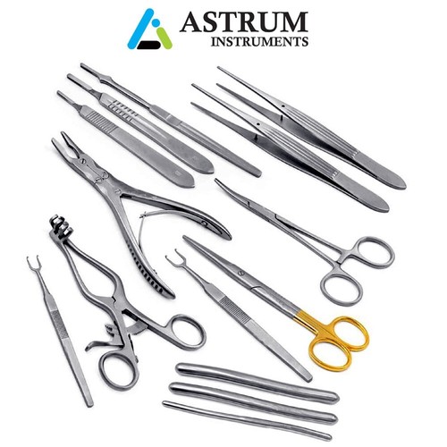 Surgical Kit Medical Instruments Set of 14pcs for Ruskin Bone Rongeurs, Forceps - Picture 2 of 5
