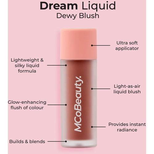 MCoBeauty Dreamy Liquid Dewy Blush NUDE MAUVE Authentic Brand New In Box - Picture 6 of 6