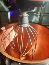 Vintage KitchenAid Hobart 5 Qt. Stainless Wire Whip K5-A, K5SS Mixers - EUC