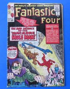 FANTASTIC-FOUR-31-COMIC-BOOK-1964-MARVEL-SILVER-AGE-G-VG-Detached-Center-Pg