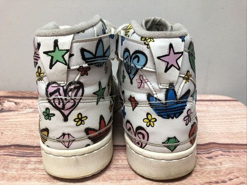 Adidas X Jeremy Scott Forum 84 High Top Mono Shoes Mens 9 HQ1128 (X9Q) - Picture 9 of 10