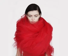 Celestial Body Extra Long Tulle Wrap