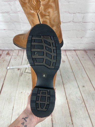 Smoky Mountain Leather Western Mid-Calf Boots Style 3134Y- Women's Size 6 - Picture 6 of 6