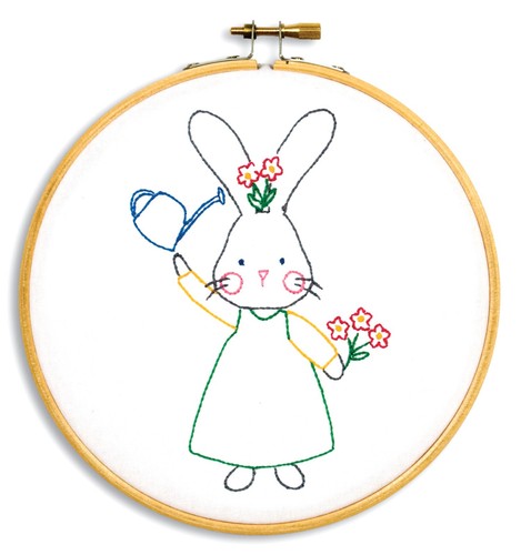 Jack Dempsey Needle Art Bunny 6 Inch Hoop Kit - Picture 2 of 2