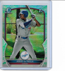 2023 Bowman Chrome Josue De Paula 1st Bowman Lunar Glow Refractor #BCP-111 NM