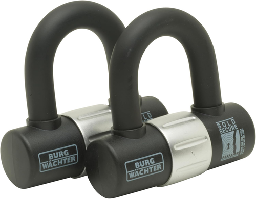 100D Duo Sold Secure Gold Pack, Black, Twin Keyed Alike U Locks - Picture 8 of 12