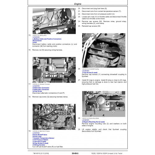 JOHN DEERE 1023E, 1025R, COMPACT UTILITY TRACTOR  TECHNICAL MANUAL PDF ON USB  - Picture 3 of 5