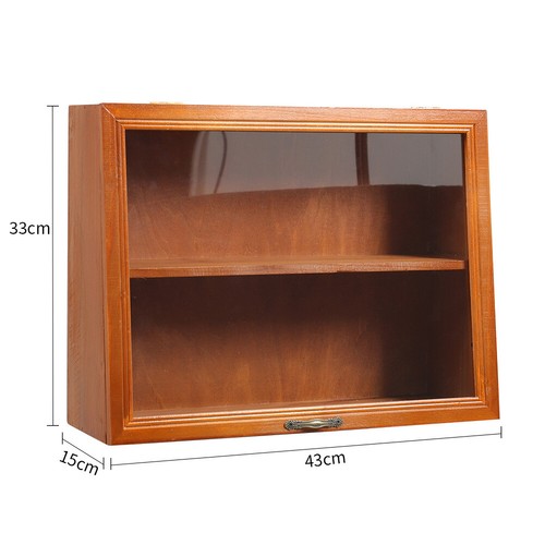Wooden Storage Cabinet Desktop Drawer Shelf Figure Display Rack Wall Organizer - Picture 77 of 92