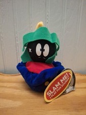 Marvin The Martian Slam Me Beanbag Plush Doll Toy Looney Tunes 1998 With Tag