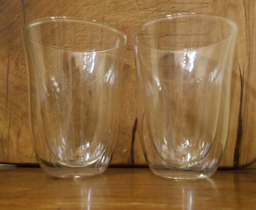 COFFEE MUGS SET OF 2 WALL GLASSES by SWEESE - Picture 3 of 6