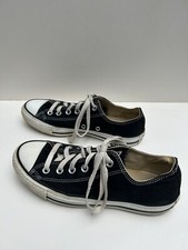 Converse Chuck Taylor All Star Low Top Black Size Womens 8/Mens 6/EUR 39  M9166
