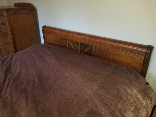 Antique Vintage Art Deco Waterfall Complete Bedroom Set -REDUCED AGAIN! - Picture 5 of 8