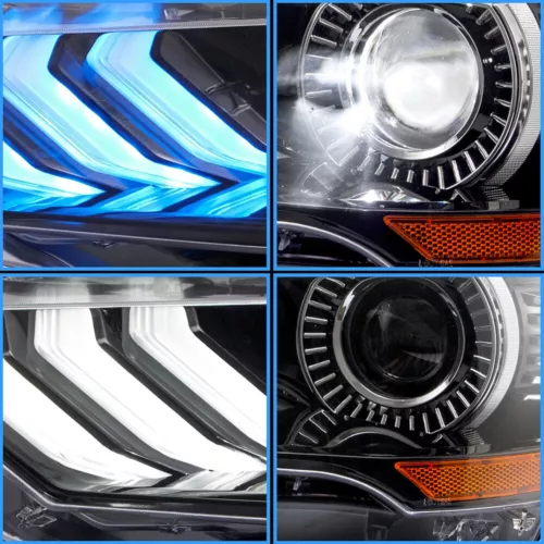 VLAND Full LED Projector Headlights For 2018-2022 Ford Mustang Front Lamps - Picture 17 of 33