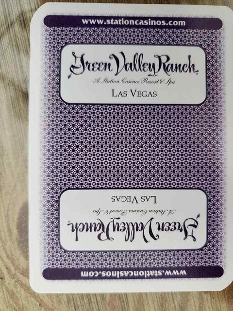 VINTAGE LAS VEGAS - SINGLE SWAP PLAYING CARD - GREEN VALLEY RANCH VINTAGE LAS VEGAS - SINGLE SWAP PLAYING CARD - GREEN VALLEY RANCH