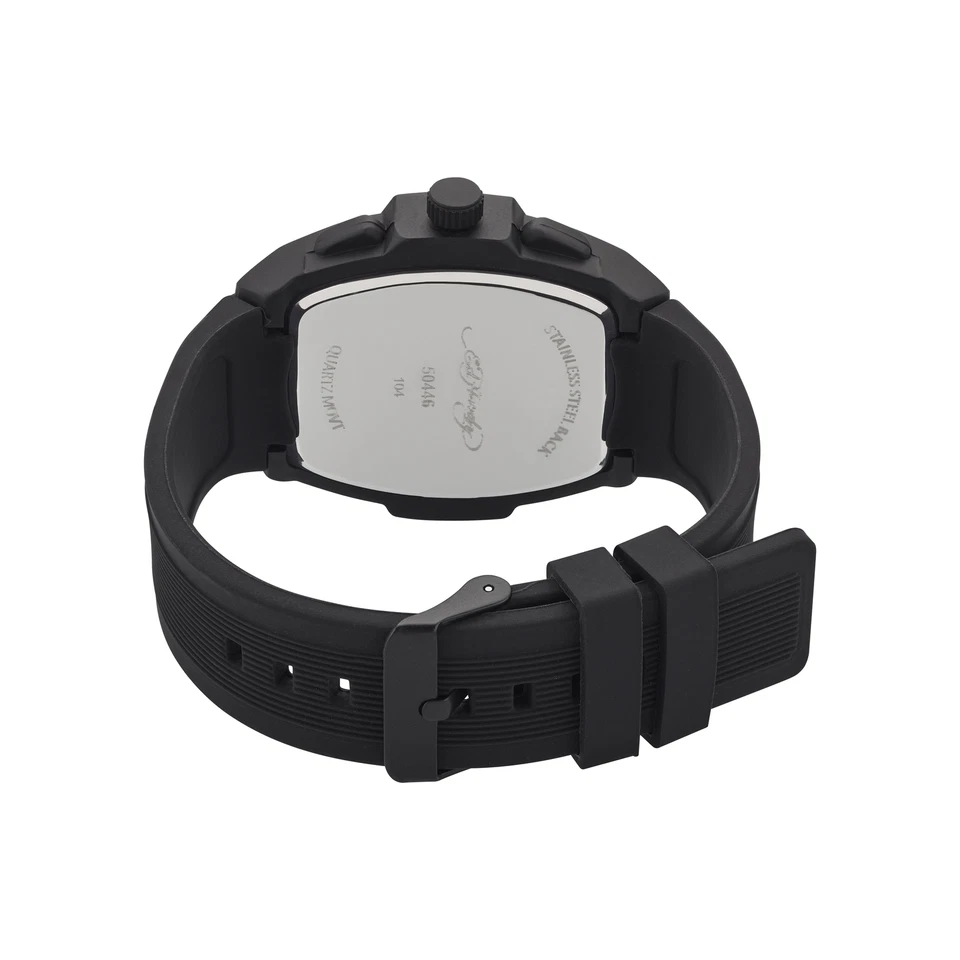 Ed Hardy Men's Black Textured Silicone Strap Watch 48mm - Image 3 of 3