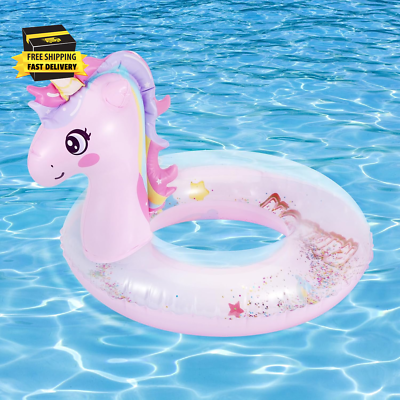 #ad #ad Inflatable Swimming Rings Pool Floats Swim Tubes Rings round Shape Cute Cartoon
