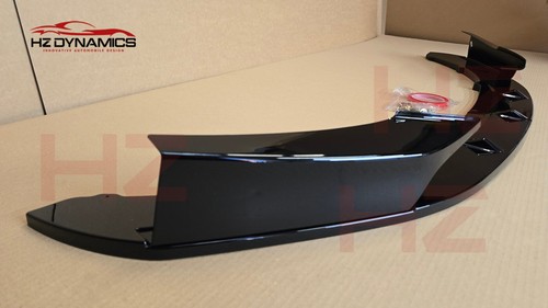 GLOSS BLACK 2 PIECE FRONT LIP SPLITTER FOR BMW 1 SERIES F20 F21 MSPORT 2012 2015 - Picture 5 of 11