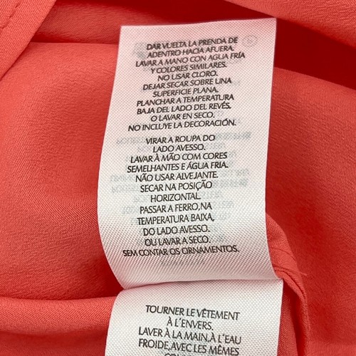 Maxi Vestido Para Mujer Armani Exchange AX Sin Mangas Talla 8 Real 6 Coral Rosa Forrado - Imagen 13 de 19