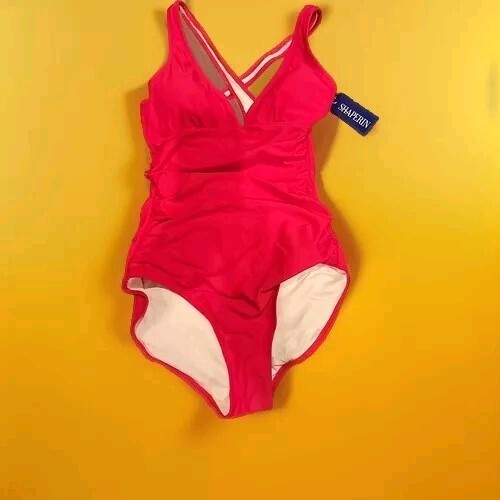 SHAPERIN Women's One Piece Swimsuits Tummy Control High Waisted Bathing Suits. M - Picture 6 of 10