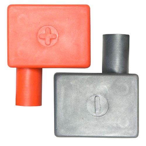 High Quality PVC Battery Terminal Covers Flag-Right Hand Fits Std All Variations - Picture 6 of 6